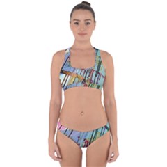 Chaos In Colour  Cross Back Hipster Bikini Set by ArtByAng