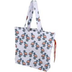 Flaming Gogo Drawstring Tote Bag by ArtByAng