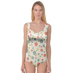 Flowers Pattern Princess Tank Leotard  by Hansue