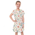 Flowers Pattern Kids  Drop Waist Dress View1