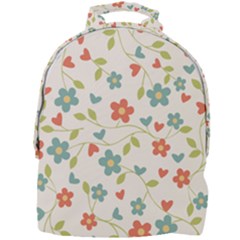 Flowers Pattern Mini Full Print Backpack by Hansue