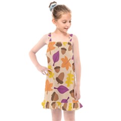 Acorn Pattern Kids  Overall Dress by Hansue