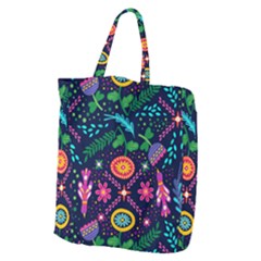 Colorful Pattern Giant Grocery Tote by Hansue