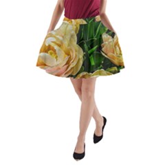 Early Summer Flowers A-line Pocket Skirt by bloomingvinedesign