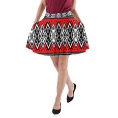 Decoration Pattern Style Retro A-line Pocket Skirt by Nexatart