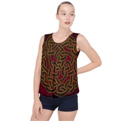 Beautiful Art Pattern Bubble Hem Chiffon Tank Top by Nexatart