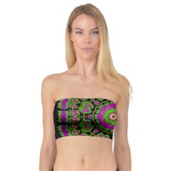 Flowers And More Floral Dancing A Happy Dance Bandeau Top by pepitasart