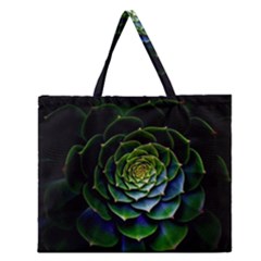 Nature Desktop Flora Color Pattern Zipper Large Tote Bag by Nexatart