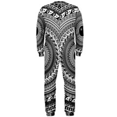 Graphic Design Round Geometric Onepiece Jumpsuit (men)  by Nexatart