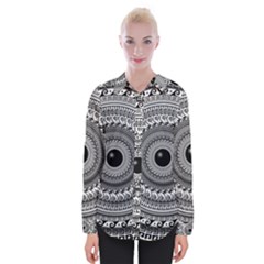 Graphic Design Round Geometric Womens Long Sleeve Shirt