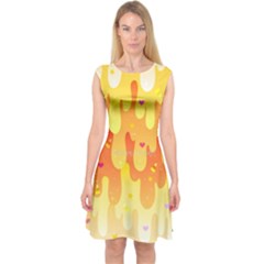 Candy Corn Slime Capsleeve Midi Dress by paisleydrawrrsTest