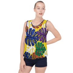 Design Decoration Decor Pattern Bubble Hem Chiffon Tank Top by Nexatart