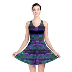 Abstract Pattern Desktop Wallpaper Reversible Skater Dress