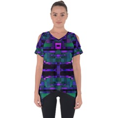 Abstract Pattern Desktop Wallpaper Cut Out Side Drop Tee by Nexatart