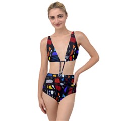 Art Bright Lead Glass Pattern Tied Up Two Piece Swimsuit by Nexatart