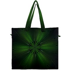 Green Fractal Art Artistic Pattern Canvas Travel Bag