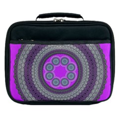 Round Pattern Ethnic Design Lunch Bag