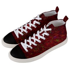 Abstract Pattern Color Shape Men s Mid-top Canvas Sneakers