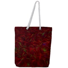 Abstract Pattern Color Shape Full Print Rope Handle Tote (large)