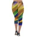 Graffiti Painting Pattern Abstract Lightweight Velour Capri Leggings  View2