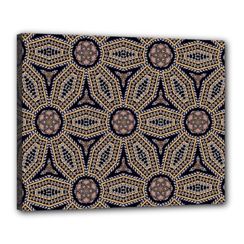 Pattern Decoration Abstract Canvas 20  X 16  (stretched) by Nexatart
