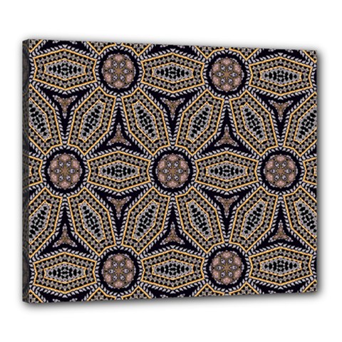 Pattern Decoration Abstract Canvas 24  X 20  (stretched) by Nexatart