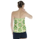 Pattern Abstract Decoration Flower Strapless Top View2