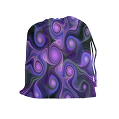 Abstract Pattern Fractal Wallpaper Drawstring Pouch (xl)