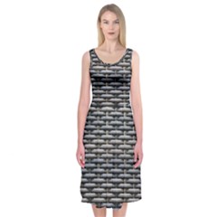 Desktop Pattern Abstract Fabric Midi Sleeveless Dress by Nexatart