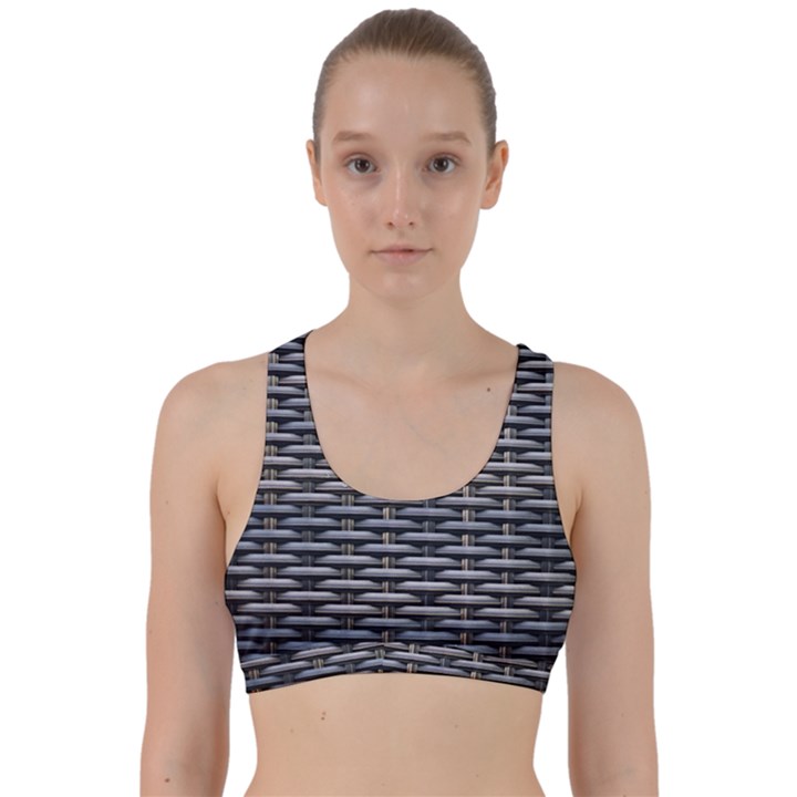 Desktop Pattern Abstract Fabric Back Weave Sports Bra