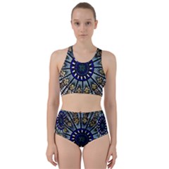 Pattern Art Form Architecture Racer Back Bikini Set by Nexatart