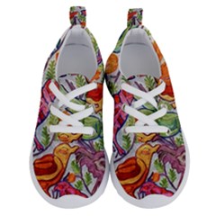 Art Flower Pattern Background Running Shoes