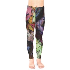 Fall Leaves Abstract Kids  Legging by bloomingvinedesign