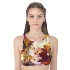 Fall Leaves Bright Tank Bikini Top by bloomingvinedesign