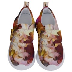 Fall Leaves Bright Velcro Strap Shoes by bloomingvinedesign