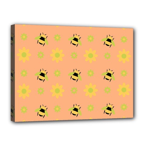 Bee A Bug Nature Canvas 16  X 12  (stretched) by Nexatart