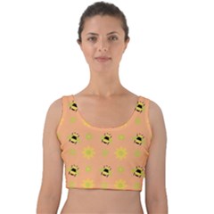 Bee A Bug Nature Velvet Crop Top by Nexatart