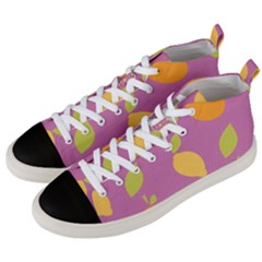 Seamlessly Pattern Fruits Fruit Men s Mid-top Canvas Sneakers by Nexatart