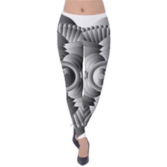 Lotus Mandala Flower Floral Velvet Leggings