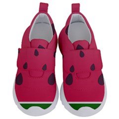 Watermelon Fruit Summer Red Fresh Velcro Strap Shoes