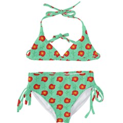 Flowers Pattern Ornament Template Kids  Classic Bikini Set