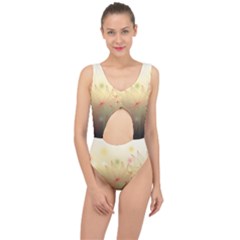 Flower Summer S Nature Plant Center Cut Out Swimsuit