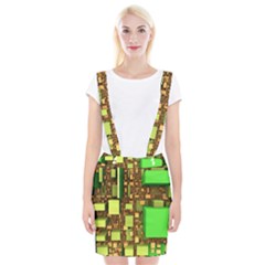 Blocks Cubes Construction Design Braces Suspender Skirt by Nexatart