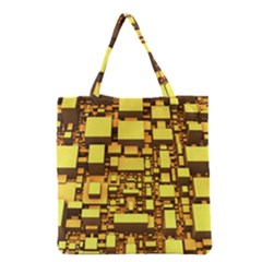 Cubes Grid Geometric 3d Square Grocery Tote Bag