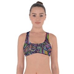 Background Wallpaper Abstract Lines Got No Strings Sports Bra by Nexatart