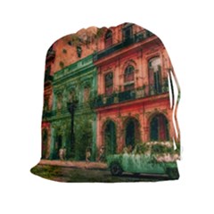 Havana Cuba Architecture Capital Drawstring Pouch (xxl) by Nexatart