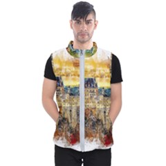 Architecture Castle Fairy Castle Men s Puffer Vest by Nexatart