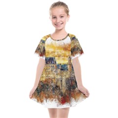 Architecture Castle Fairy Castle Kids  Smock Dress