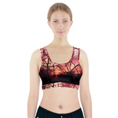 October Sunset Sports Bra With Pocket by bloomingvinedesign