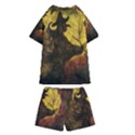 Witch on Moon Kids  Swim Tee and Shorts Set View2